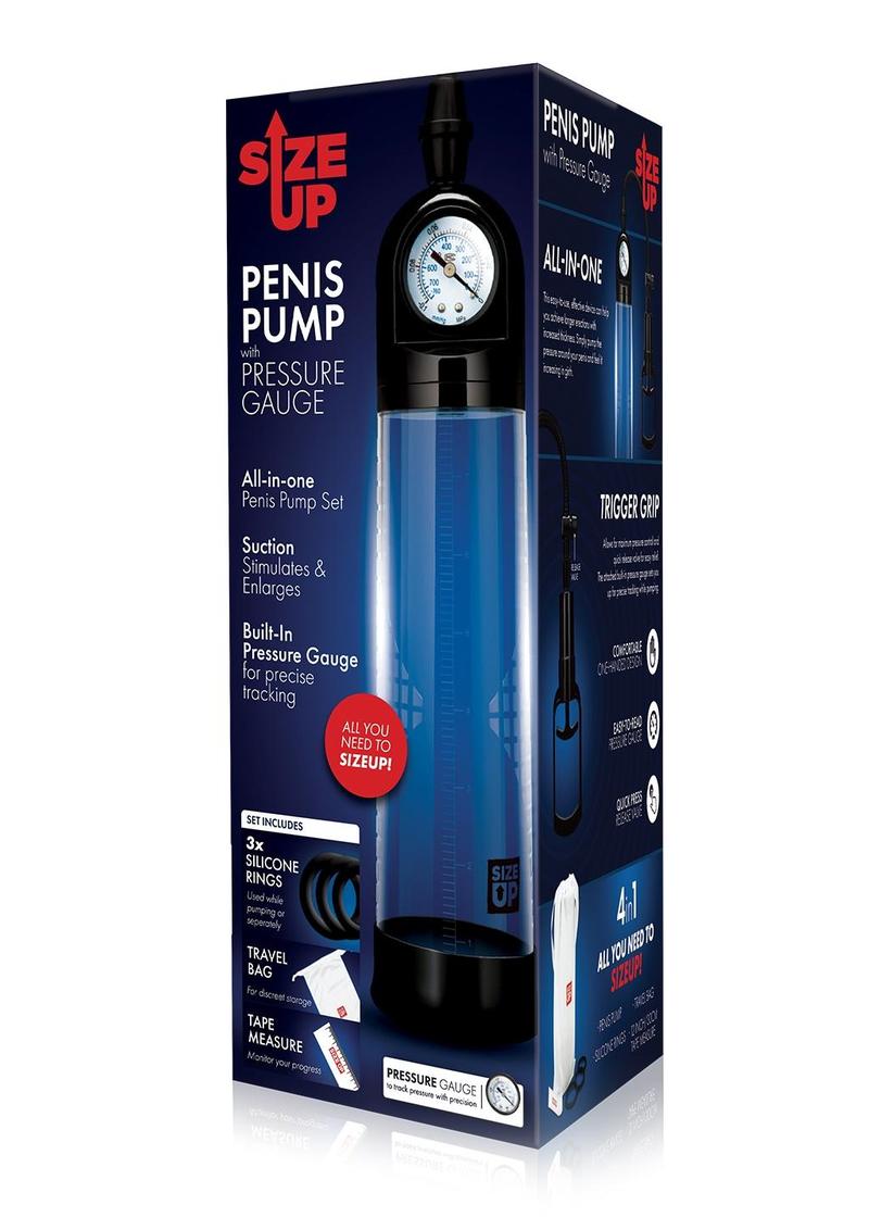 Size Up Penis Pump with Pressure Gauge