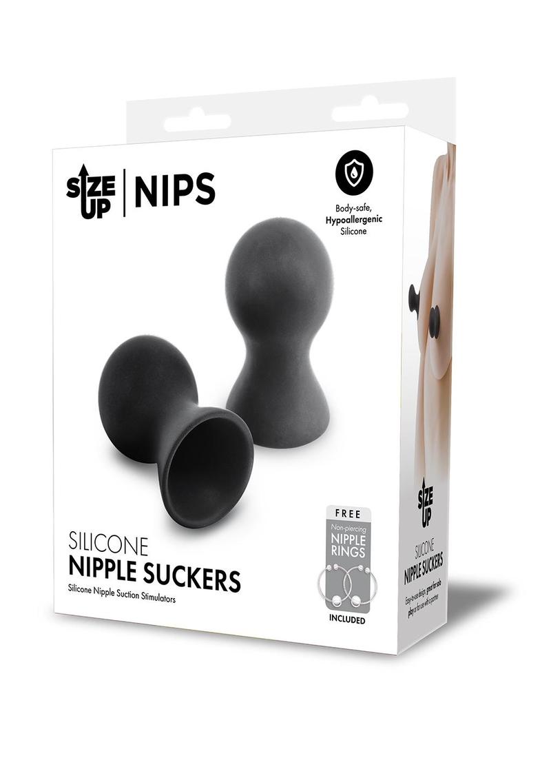 nipple sucker sex toys Size Up Silicone Nipple Suckers Black