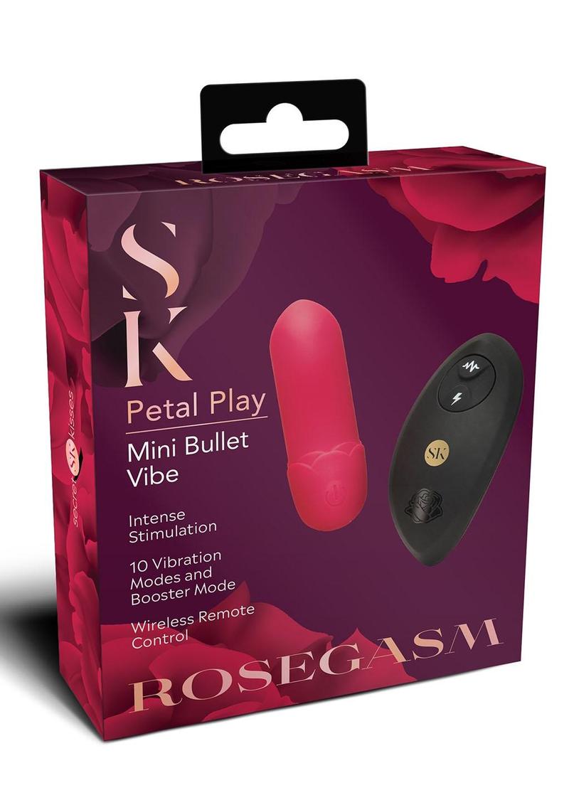 Rosegasm Petal Play Mini Bullet Vibe - Red
