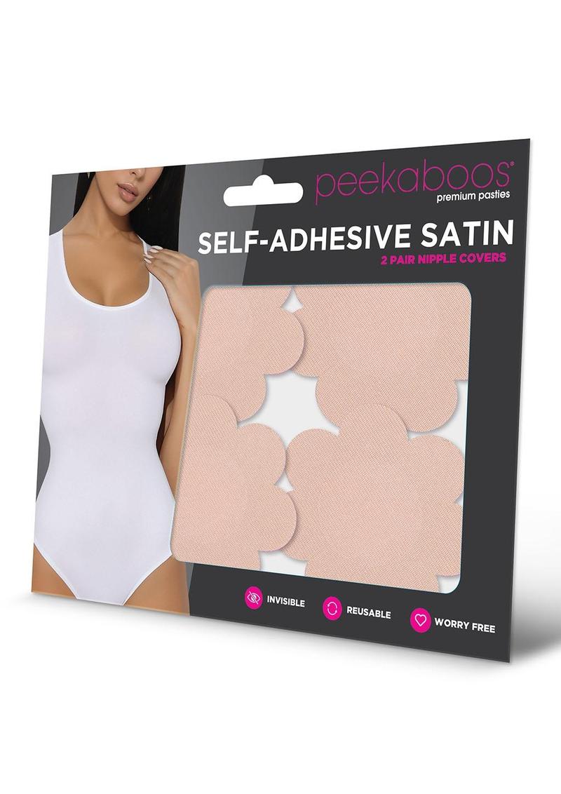 Satin Nipple Covers - Nude