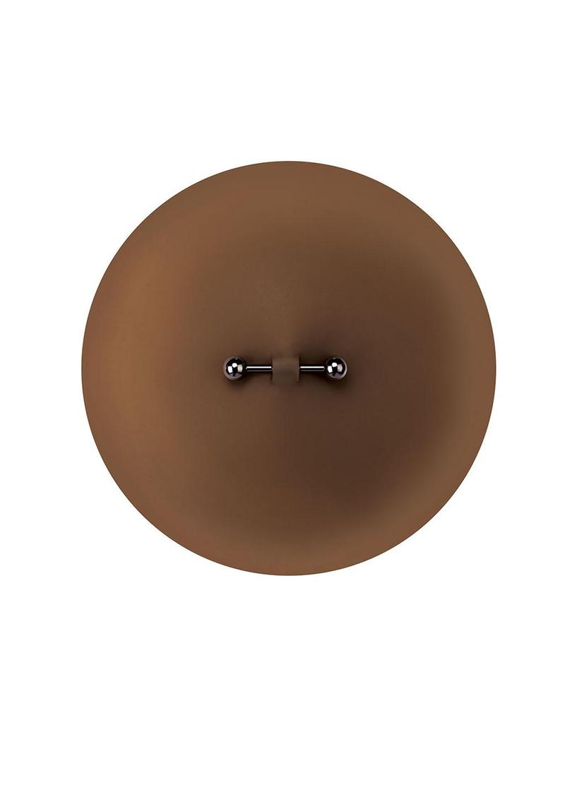 Silicone Pierced Nipple Covers - Brown
