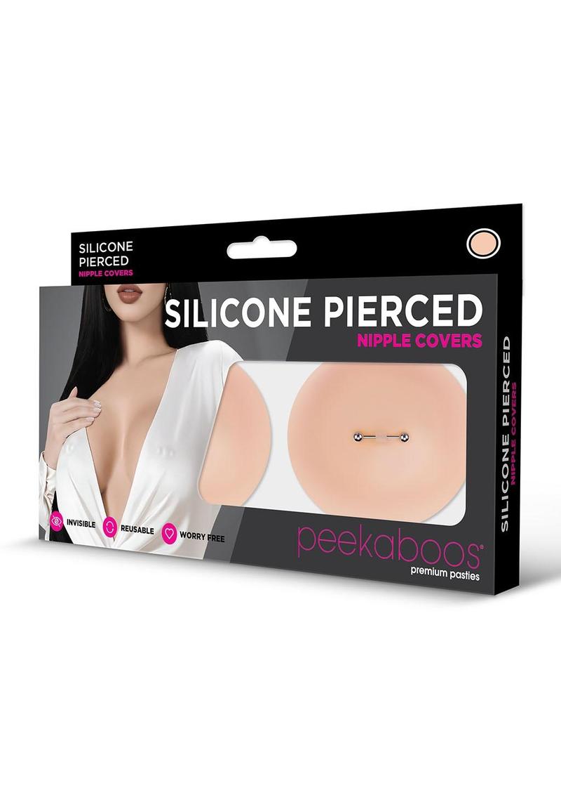 Silicone Pierced Nipple Covers - Flesh